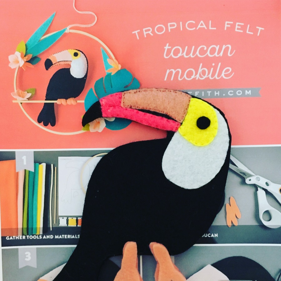 toucan felt tropical mobile lia griffith