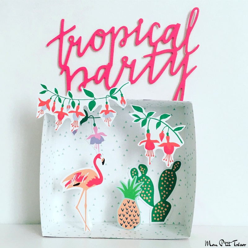 tropical party papercraft