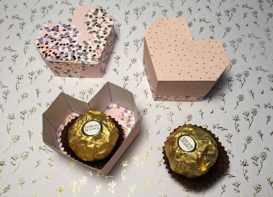 ♡ DIY Création boites à cadeaux en papier Saint Valentin 
