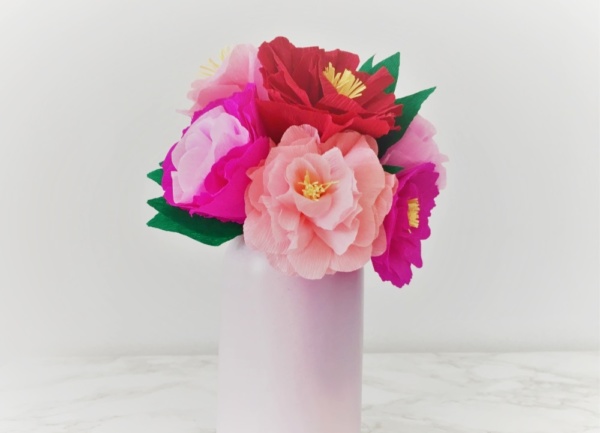 Comment faire un bouquet de fleurs en papier Mon P tit Trésor